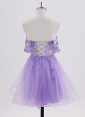 Ball-Gown/Princess Short Lace Homecoming Dress With Sequins