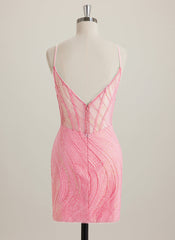 Sheath/Column Square Short Lace Mini Dress