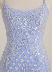 Sheath/Column Scoop Short Sequin Mini Dress