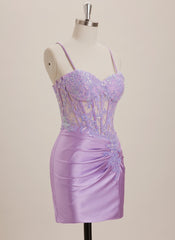 Sheath/Column Sweetheart Short Jersey Mini Dress With Sequins