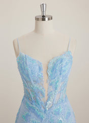 Sheath/Column V-Neck Short Sequin Mini Dress