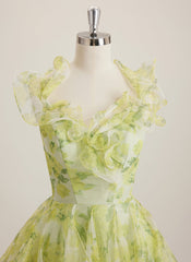 Ball-Gown/Princess Asymmetrical Short Tulle Mini Dress With Ruffle