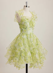 Ball-Gown/Princess Asymmetrical Short Tulle Mini Dress With Ruffle
