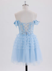 Ball-Gown/Princess Short Tulle Homecoming Dress With Sequins