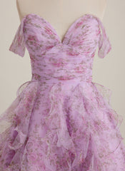 Ball-Gown/Princess Sweetheart Short Tulle Mini Dress With Cascading Ruffles Pleated