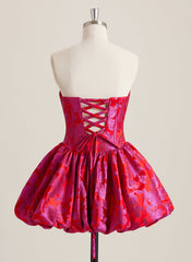 Ball-Gown/Princess Straight Short Jacquard Mini Dress