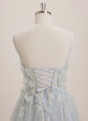 Ball-Gown/Princess V-Neck Floor-Length Jersey Maxi Dresses With Sequins 3D Floral