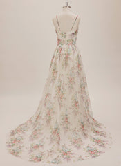 Ball-Gown/Princess Sweetheart Sweep Train Organza Maxi Dresses With Pleated