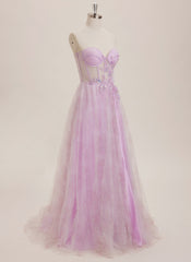 Ball-Gown/Princess Sweetheart Floor-Length Jersey Maxi Dresses With 3D Floral Sequins Appliques Lace
