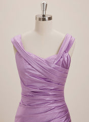 Trumpet/Mermaid Sweetheart Sweep Train Jersey Maxi Dresses With Pleated