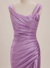Trumpet/Mermaid Sweetheart Sweep Train Jersey Maxi Dresses With Pleated