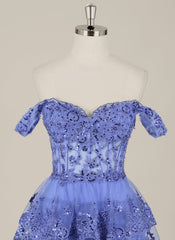 Ball-Gown/Princess Short Tulle Homecoming Dress With Sequins