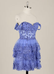 Ball-Gown/Princess Short Tulle Homecoming Dress With Sequins