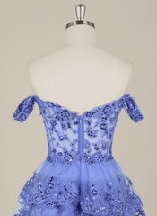 Ball-Gown/Princess Short Tulle Homecoming Dress With Sequins