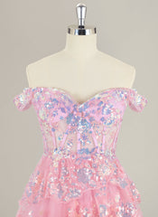 Ball-Gown/Princess Short Tulle Homecoming Dress With Sequins