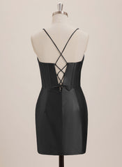Sheath/Column Sweetheart Short Jersey Mini Dress With Rhinestone
