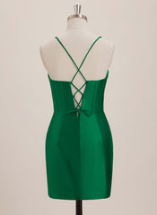 Sheath/Column Sweetheart Short Jersey Mini Dress With Rhinestone