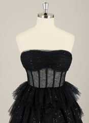 Ball-Gown/Princess Sleeveless Short Tulle Homecoming Dress With Ruffle