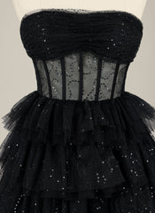 Ball-Gown/Princess Sleeveless Short Tulle Homecoming Dress With Ruffle