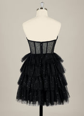 Ball-Gown/Princess Sleeveless Short Tulle Homecoming Dress With Ruffle