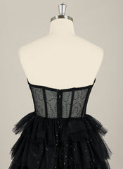 Ball-Gown/Princess Sleeveless Short Tulle Homecoming Dress With Ruffle