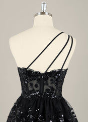 Ball-Gown/Princess Sleeveless Short Tulle Homecoming Dress With Sequins