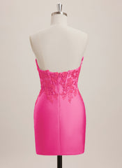 Sheath/Column V-Neck Short Jersey Mini Dress With Sequins