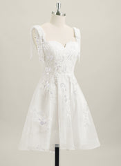 A-line Sleeveless Short Lace Homecoming Dress With Sequins