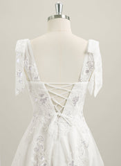 A-line Sleeveless Short Lace Homecoming Dress With Sequins