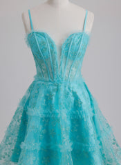 Ball-Gown/Princess Sweetheart Short Tulle Homecoming Dress With Ruffle