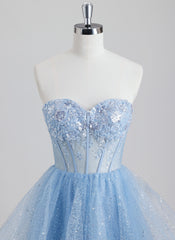 Ball-Gown/Princess Sweetheart Short Tulle Homecoming Dress With Sequins