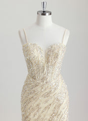 Sheath/Column Sweetheart Short Sequin Homecoming Dress With Beading Sequins