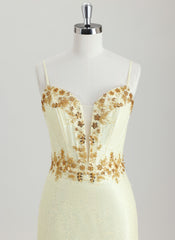 Bodycon V-Neck Short Sequin Homecoming Dress With Beading Sequins