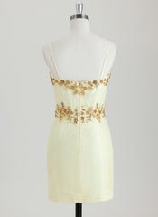 Bodycon V-Neck Short Sequin Homecoming Dress With Beading Sequins