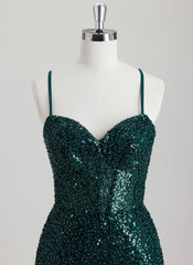 Sheath/Column Sweetheart Short Sequin Homecoming Dress With Sequins
