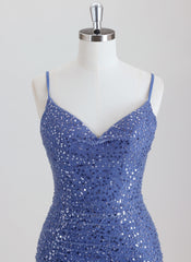 Sheath/Column Short Sequin Homecoming Dress With Sequins