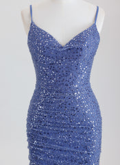 Sheath/Column Short Sequin Homecoming Dress With Sequins