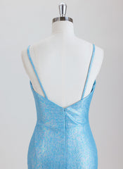 Sheath/Column Short Metallic Homecoming Dress