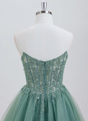Ball-Gown/Princess Sweetheart Short Tulle Homecoming Dress With Beading Sequins