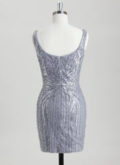 Sheath/Column Short Sequin Homecoming Dress With Sequins