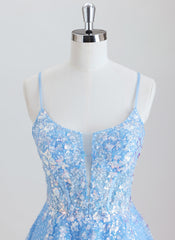 Ball-Gown/Princess Short Lace Homecoming Dress With Sequins