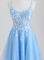 Ball-Gown/Princess Short Lace Homecoming Dress With Sequins