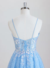 Ball-Gown/Princess Short Lace Homecoming Dress With Sequins