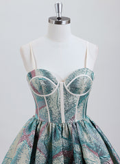Ball-Gown/Princess Sweetheart Short Jacquard Homecoming Dress