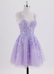 Ball-Gown/Princess Sleeveless Short Tulle Homecoming Dress With Sequins