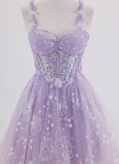 Ball-Gown/Princess Sleeveless Short Tulle Homecoming Dress With Sequins