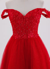 Ball-Gown/Princess Short Tulle Homecoming Dress With Rhinestone