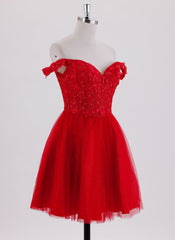 Ball-Gown/Princess Short Tulle Homecoming Dress With Rhinestone