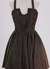Ball-Gown/Princess Sleeveless Short Metallic Homecoming Dress With Pleated