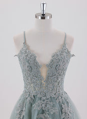 Ball-Gown/Princess Spaghetti Straps Short Satin Homecoming Dress With Appliques Lace